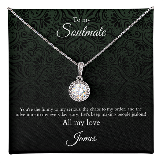 Personalized Eternal Hope Necklace, Custom Hope Pendant, Inspirational Jewelry, Gift for Women, Spiritual Necklace, Keepsake Jewelry