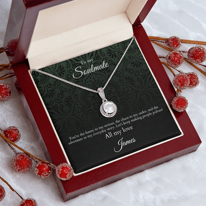 Personalized Eternal Hope Necklace, Custom Hope Pendant, Inspirational Jewelry, Gift for Women, Spiritual Necklace, Keepsake Jewelry