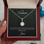 Personalized Eternal Hope Necklace, Custom Hope Pendant, Inspirational Jewelry, Gift for Women, Spiritual Necklace, Keepsake Jewelry
