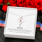Healer Stethoscope Necklace, Nurse Gift, Doctor Jewellery, Medical Professional Gift, Women's Healthcare Necklace, Stethoscope Pendant