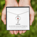 Healer Stethoscope Necklace, Nurse Gift, Doctor Jewellery, Medical Professional Gift, Women's Healthcare Necklace, Stethoscope Pendant